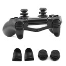 Extended Trigger R2 L2 Black & FPS Grips Caps Black Vortex - PS4 Controller