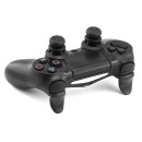 Extended Trigger R2 L2 Black & FPS Grips Caps Black Vortex - PS4 Controller