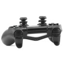 Extended Trigger R2 L2 Black & FPS Grips Caps Black Vortex - PS4 Controller