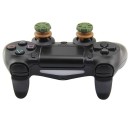 Extended Trigger R2 L2 Black & FPS Grips Caps Green - PS4 Controller