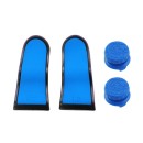 Extended Triggers R2 L2 Blue / Black & FPS Grips Caps Blue SCAR - PS4 Controller