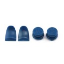 Extended Trigger R2 L2 Blue & FPS Grips Caps Blue COD 3 - PS4 Controller