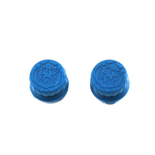 Extended Trigger R2 L2 Blue & FPS Grips Caps Blue - PS4 Controller