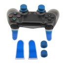 Extended Triggers R2 L2 Blue / White & FPS Grips Caps Blue COD 3 - PS4 Controller