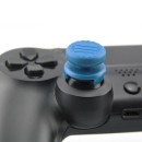 Extended Triggers R2 L2 Blue / White & FPS Grips Caps Blue COD 3 - PS4 Controller