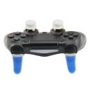 Extended Trigger R2 L2 Blue / White & FPS Grips Caps White Skull - PS4 Controller