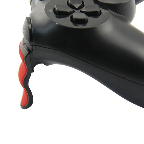 Extended Trigger R2 L2 Red / Black & FPS Grips Caps Black SCAR - PS4 Controller