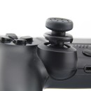 Extended Trigger R2 L2 Red / White & FPS Grips Caps Black - PS4 Controller
