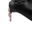 Extended Trigger R2 L2 Red / White & FPS Grips Caps Red - PS4 Controller