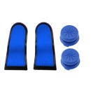 Extended Triggers R2 L2 Blue / Black & FPS Grips Caps Blue Vortex - PS4 Controller