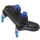 Extended Triggers R2 L2 Blue / White & FPS Grips Caps Blue Vortex - PS4 Controller