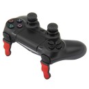 Extended Triggers R2 L2 Red / Balck & FPS Grips Caps Black Vortex - PS4 Controller