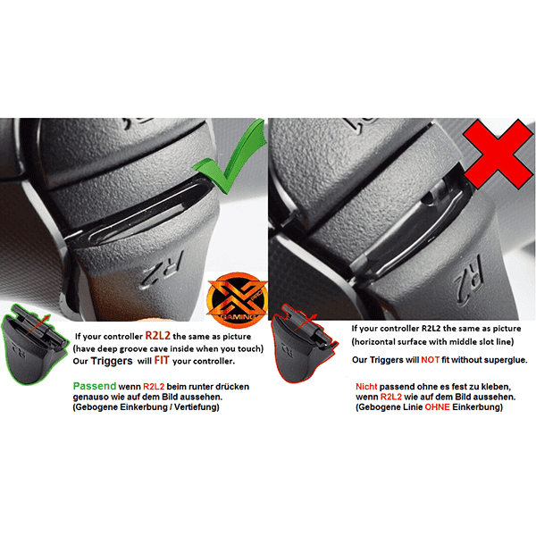 Extension Trigger L2 / R2 Green - PS4 Controller