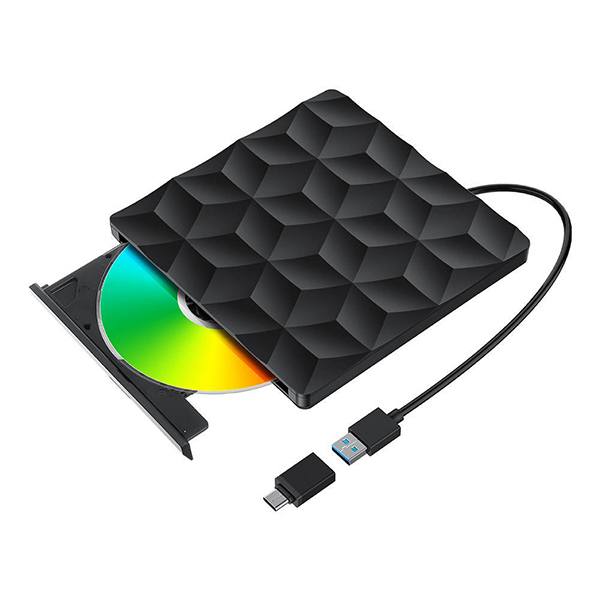 External CD / DVD BlitzWolf BW-VD1 USB 3.0 / USB-C Black