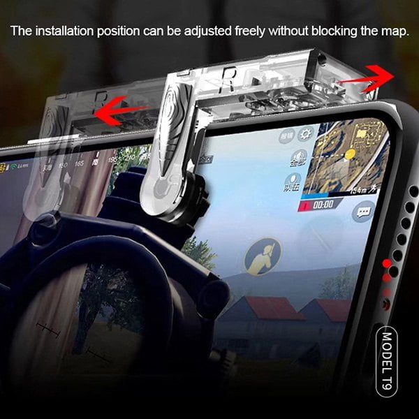 Fire Trigger Buttons T9 Ζευγάρι Εξωτερικών Πλήκτρων For PUBG STG FPS TPS Shooting Game