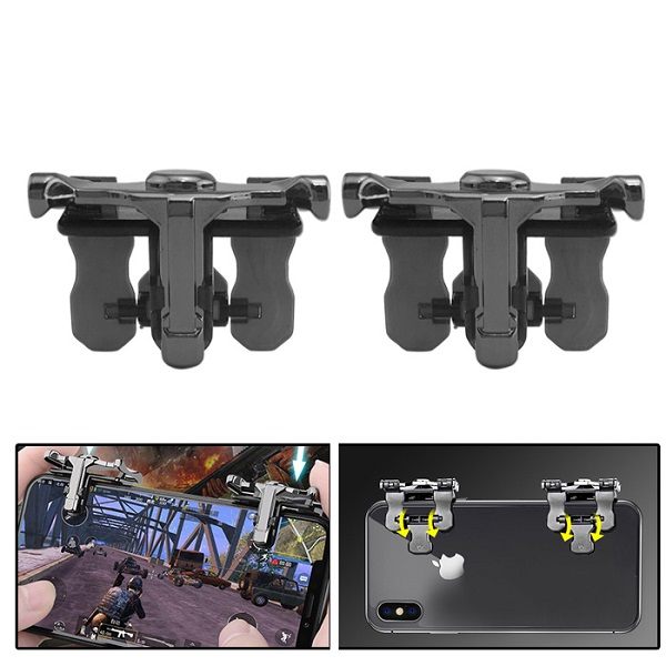 Fire Trigger Buttons Titanium Alloy King Of Chicken Ζευγάρι Εξωτερικών Πλήκτρων For PUBG STG FPS TPS Shooting Game