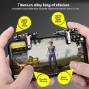 Fire Trigger Buttons Titanium Alloy King Of Chicken Ζευγάρι Εξωτερικών Πλήκτρων For PUBG STG FPS TPS Shooting Game