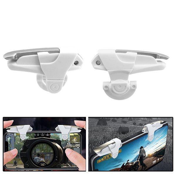 Fire Trigger Buttons Titanium Alloy King Of Chicken 2nd Ζευγάρι Εξωτερικών Πλήκτρων For PUBG STG FPS TPS Shooting Game