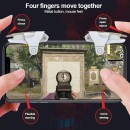 Fire Trigger Buttons Titanium Alloy King Of Chicken 2nd Ζευγάρι Εξωτερικών Πλήκτρων For PUBG STG FPS TPS Shooting Game