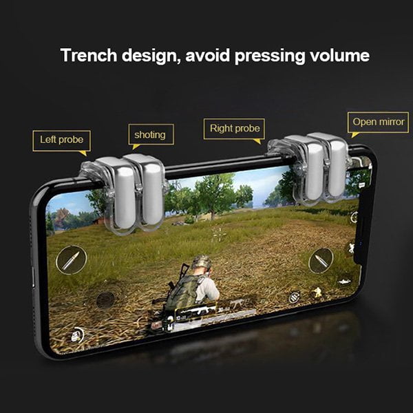Fire Trigger Buttons W8 Ζευγάρι Εξωτερικών Πλήκτρων For PUBG STG FPS TPS Shooting Game