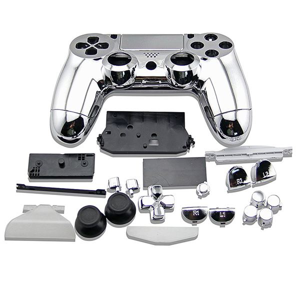 Full Housing Shell Electro Silver Κέλυφος - PS4 Replacement Controller