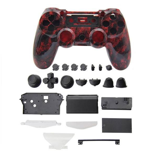 Full Housing Shell Red & Black Κέλυφος - PS4 Replacement Controller