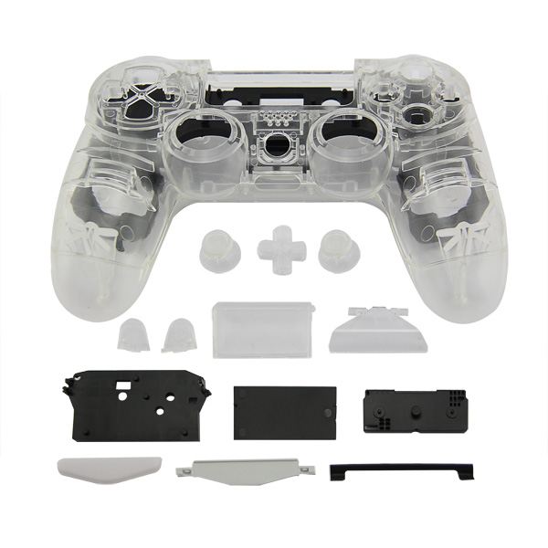 Full Housing Shell Transparent White Κέλυφος - PS4 Replacement Controller