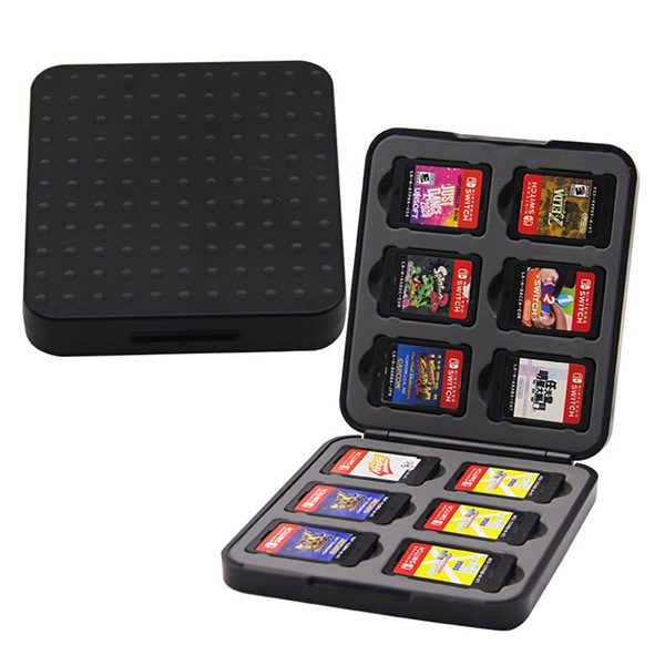Game Card Case Holder Cartridge Box Balck 12 in 1 - Nintendo Switch Game