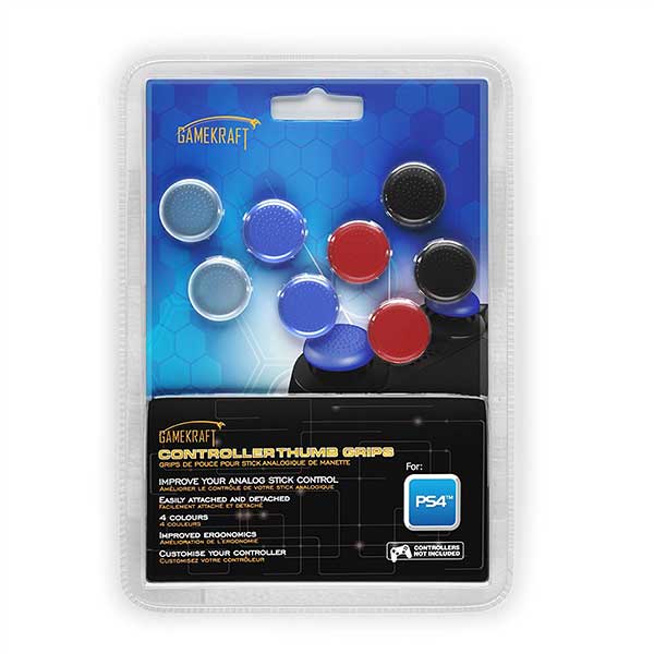 Analog Thumbstick Silicone Grip Cap Cover Gamekraft 8 Pack - PS4 Controller