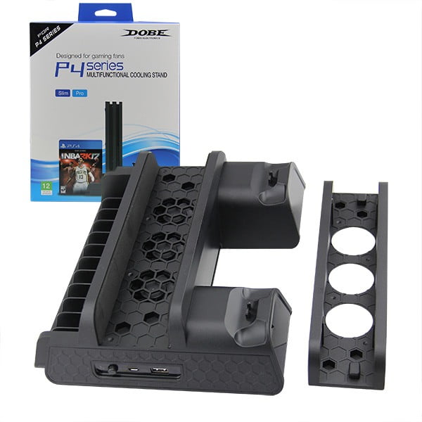 Games Stand Dobe & Twin Charging Docking Cooling Station Βάση Φόρτισης - PS4 Pro Console
