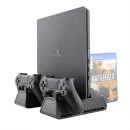 Games Stand Dobe & Twin Charging Docking Cooling Station Βάση Φόρτισης - PS4 Slim Console
