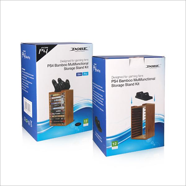 Games Tower Stand Dobe Bamboo - PS4 / PS3 / Xbox One / Xbox 360