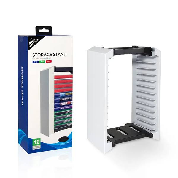 Games Tower Stand Dobe White - PS5 / PS4 / PS3 / Xbox Series / Xbox One / Switch
