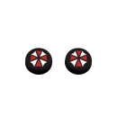 Hard Skin + Analog Caps Grips Resident Evil Combo Pack Umbrella - PS4 Controller