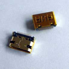 HDMI Mini Jack Socket SMD SMT 19 Pin Female 4 Legs Θηλυκό Βύσμα