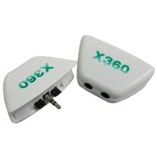 Headphone & Microphone OEM Adaptor White - Xbox 360 Console