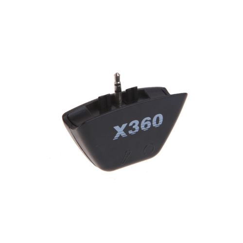 Headphone & Microphone OEM Adaptor Black - Xbox 360 Console