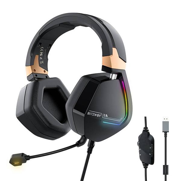 Headset BlitzWolf BW-GH2 Gaming Ακουστικά RGB 7.1