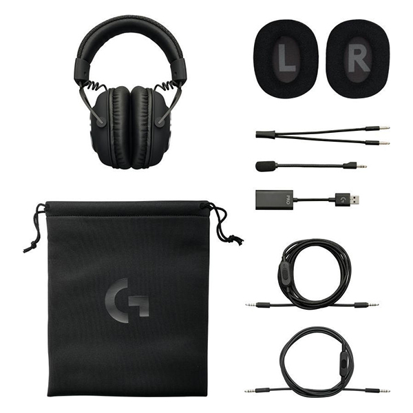Headset Logitech G Pro X With MIT Blue VO!CE Ακουστικά (2x3.5mm / USB)