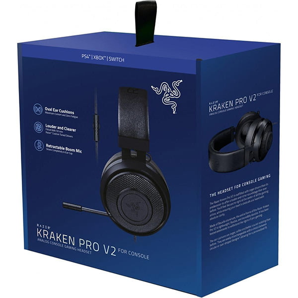 Headset Razer Kraken Pro V2 For Console Black In Line Analog Gaming Headset Ακουστικά