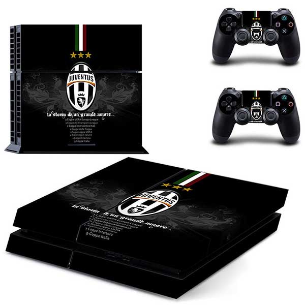 Sticker Skin Juventus Αυτοκόλλητο + 2 Controller Skin - PS4 Fat Console