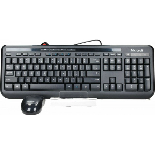 Keyboard Microsoft Wired Set 600 Black Αγγλικό US