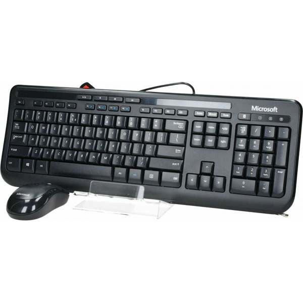 Keyboard Microsoft Wired Set 600 Black Αγγλικό US