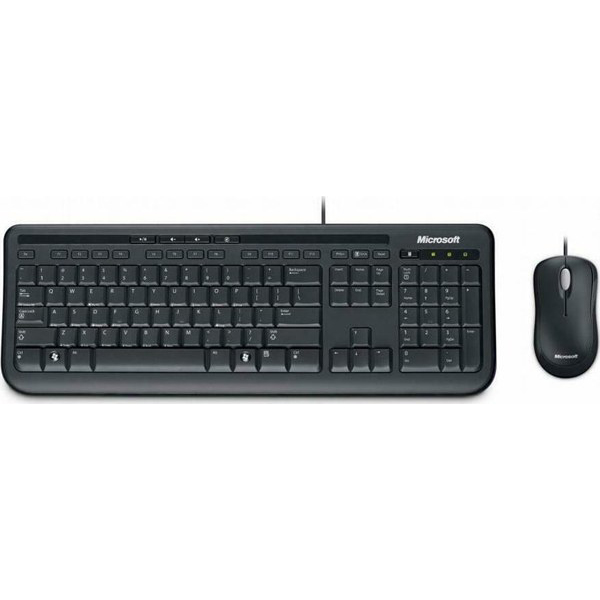Keyboard Microsoft Wired Set 600 Black Αγγλικό US