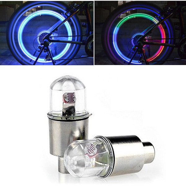 Led Valve Cap Colorful Πολύχρωμο Φως Βαλβίδας Τροχού