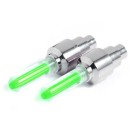 Led Valve Cap Green Πράσινο Φως Βαλβίδας Τροχού