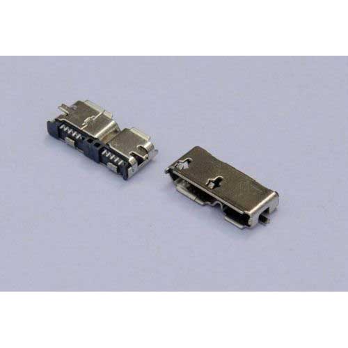 Micro USB 3.0 Jack Socket SMD SMT 10 Pin Female Θηλυκό Βύσμα
