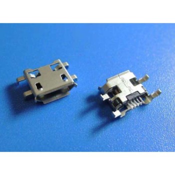 Micro USB Jack Socket SMD SMT 5 Pin Female Shen Plate V2 Θηλυκό Βύσμα