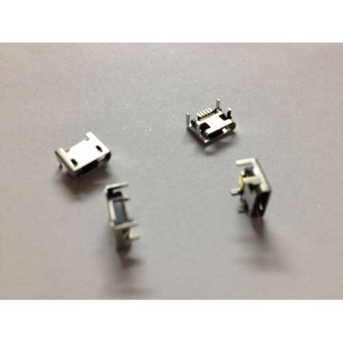 Micro USB Jack Socket SMD SMT 5 Pin Female 4 Legs Ping Mouth Θηλυκό Βύσμα