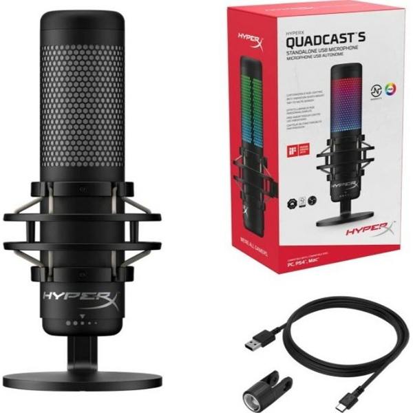 Microphone HyperX Quadcast S USB Μικρόφωνο Microphone HyperX Quadcast S USB Μικρόφωνο